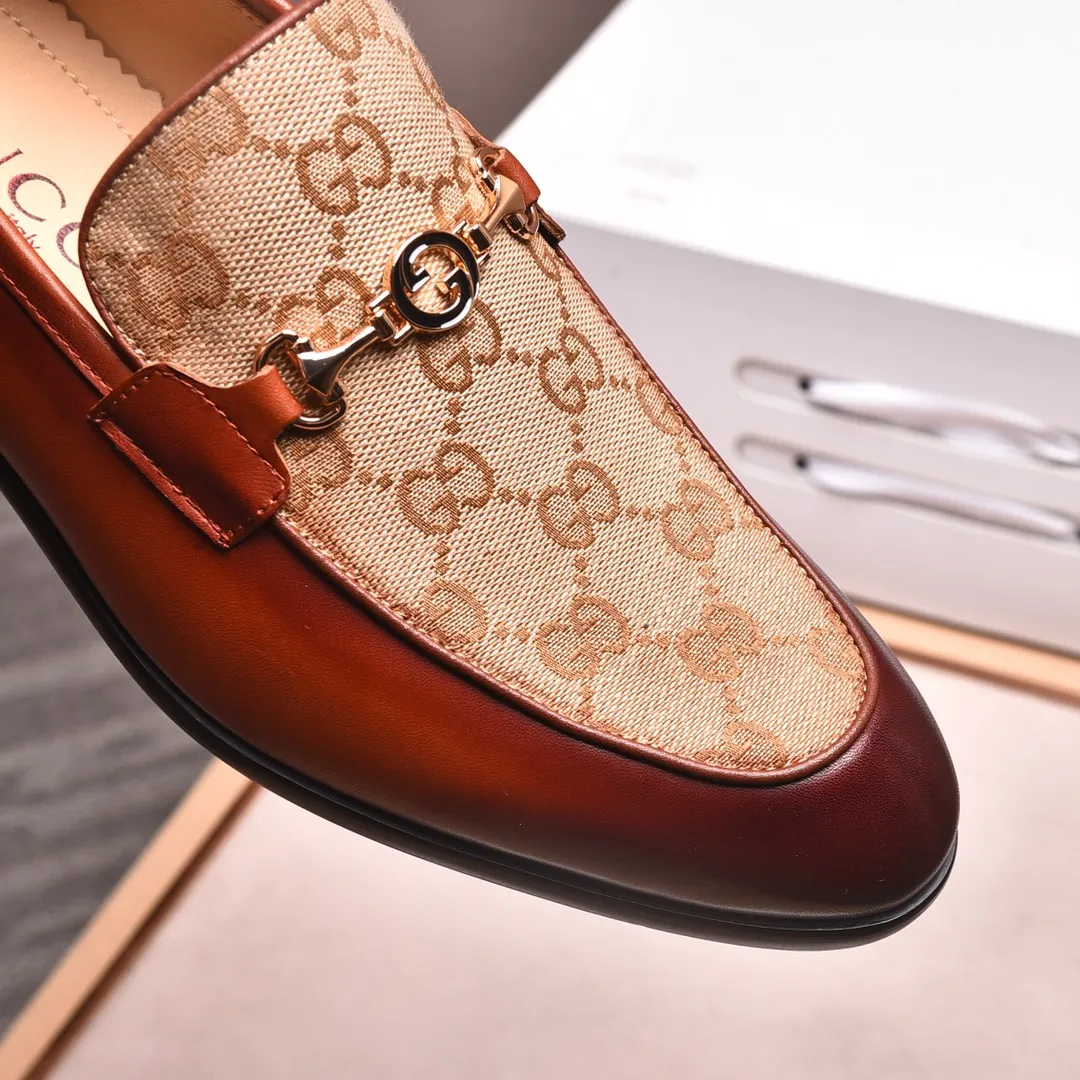Men's shoes💰540📛📛Original (water-dyed cowhide) Gucci GUCCI official website formal shoes🌀 Italian🇮🇹imported cowhide➕top imported water-dyed cowhide lining💋Finely handmade original bottom, the real thing looks better when photographed in person Standard size 38-44